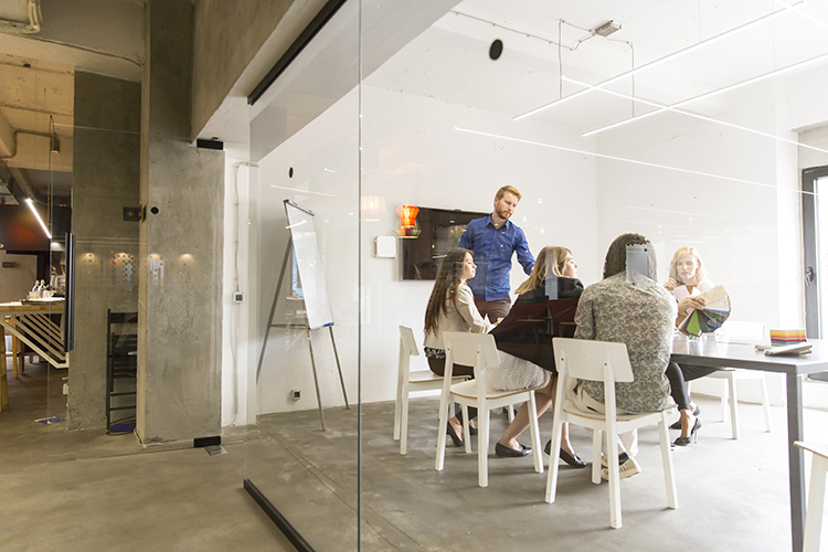 Multiracial modern business team developing the company’s strate